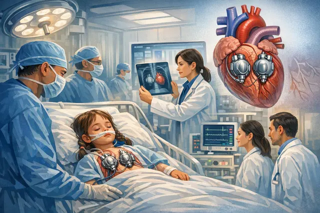 What happened in China’s first successful pediatric dual fully implantable artificial heart case at Tianjin Taida International Cardiovascul