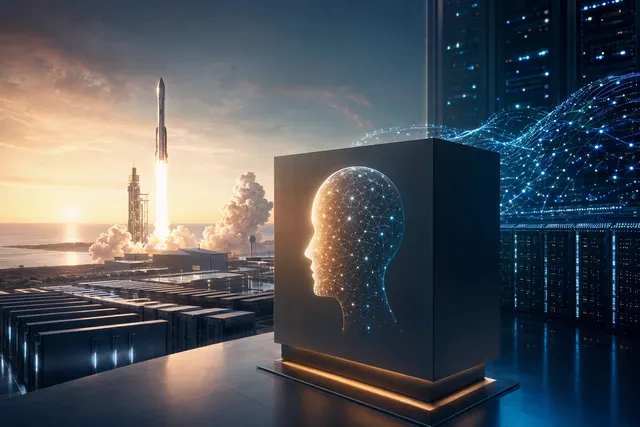 AI-generated editorial illustration of data-center compute capacity powering Claude usage limits