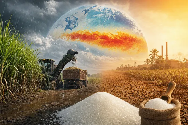 How is the strengthening El Niño turning an expected global sugar surplus into a possible deficit for the 2026/27 season, what production an