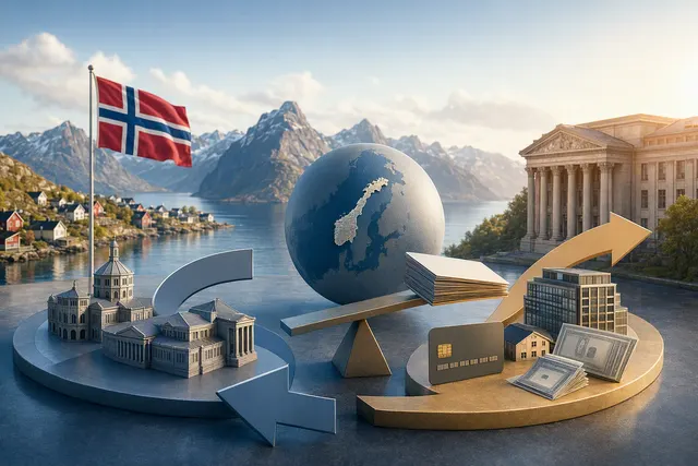 Illustration of Norway’s sovereign wealth fund rebalancing its U.S. Treasury bond allocation