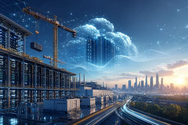 AI data center infrastructure representing Big Tech's spending on chips, cloud capacity, and cooling systems
