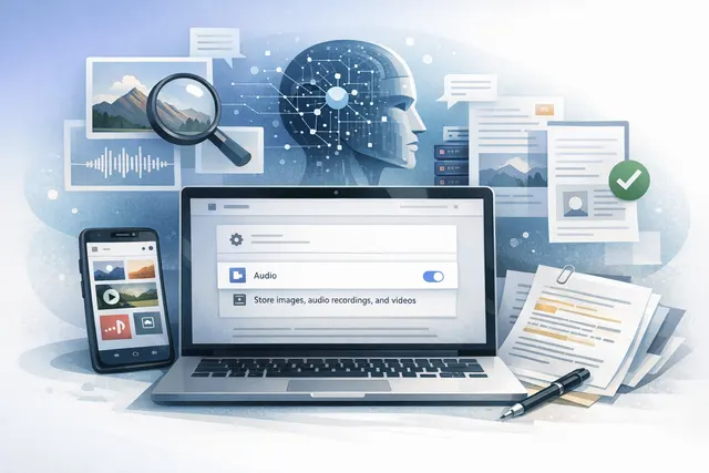 Google Search Services History AI training data collection setting illustration