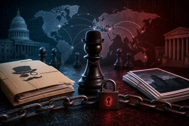 Conceptual illustration of ransomware operators managing attacks through a leaked database interface