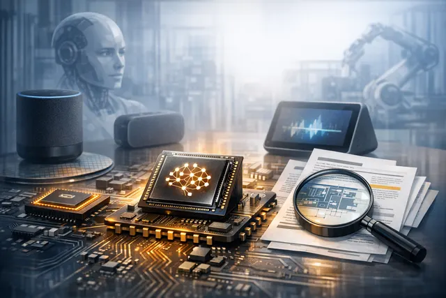 AI-generated concept image representing Amazon's custom silicon strategy for Echo, Fire TV, and Kindle devices