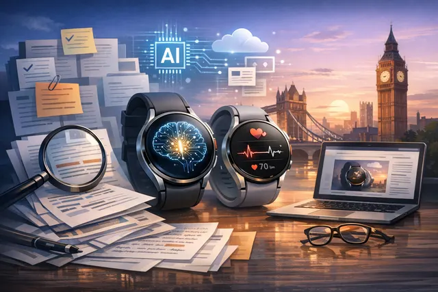 Samsung Galaxy Watch 9 and Galaxy Watch Ultra 2 concept render with AI health tracking display