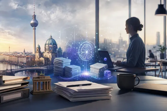 Illustration of AI-driven accounting and tax services for small businesses