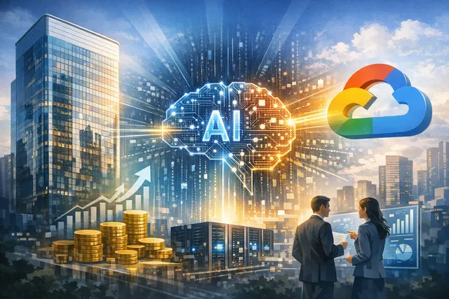 HSBC and Google Cloud AI partnership concept image showing banking and technology integration