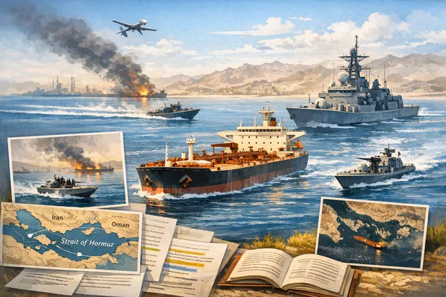 Map and shipping traffic data visualization for the Strait of Hormuz crisis, 2026