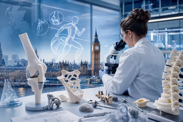 Illustration representing musculoskeletal MedTech innovation and research commercialisation