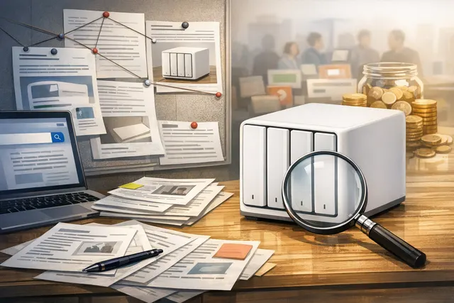 Xiaomi Smart Storage device in a modern home office setting