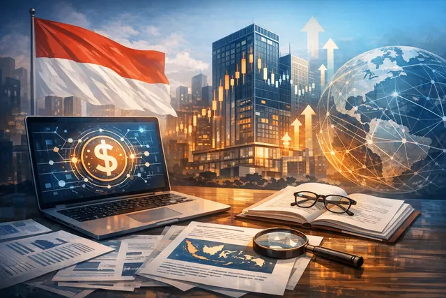 Ripple RLUSD stablecoin logo and digital abstract representing Indonesia's FLOQ exchange listing and cross-chain expansion across Southeast Asia and Türkiye