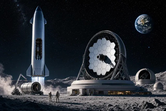 How does Elon Musk envision Starship enabling much larger telescopes in orbit and giant observatories on the Moon, what did Starship Flight