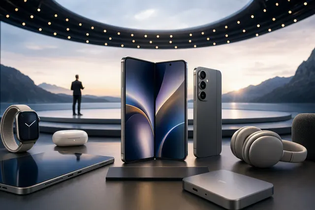Editorial illustration of Apple’s September 2026 iPhone Duo foldable launch