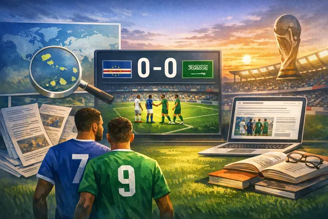 Cape Verde players celebrating their historic 2026 World Cup qualification