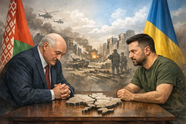Belarusian President Alexander Lukashenko in a formal setting, representing his June 2026 shift in tone toward Ukraine