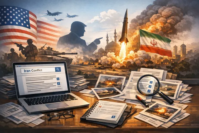 Search & fact check with cited sources for What are the latest developments in the US Iran conflict, including President Trump's threat to t