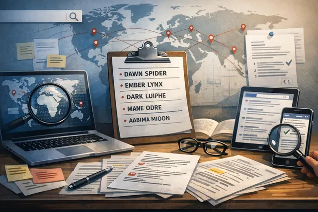 Conceptual illustration of a cyber threat actor represented by two-word cryptonym labels