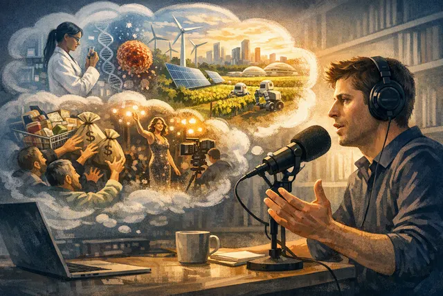 Editorial illustration of the AI industry debate over Sam Altman, Dario Amodei, public trust and human control