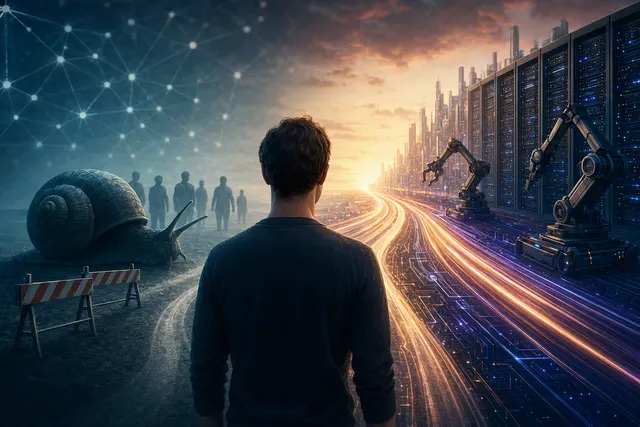 Illustrative AI-themed image for an article about Meta’s Muse Wonder models and the debate over slowing AI development