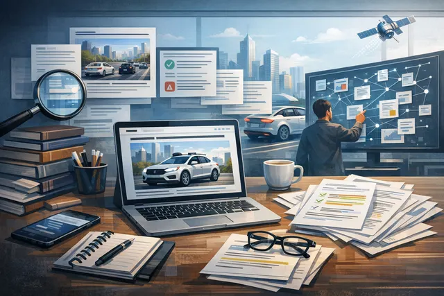 Abstract illustration of an Uber sign with AI and data stream elements, representing the company's shift toward AI-driven operations and layoffs.