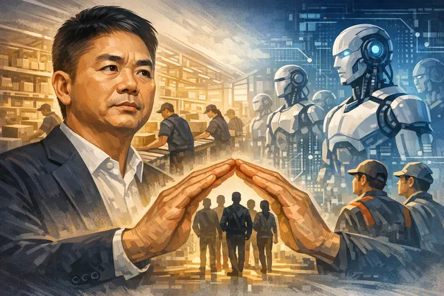 JD.com founder Liu Qiangdong pledging job protection amid warehouse robots and automation