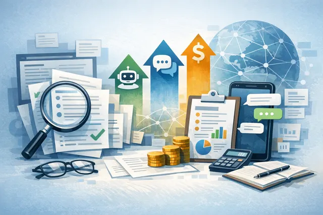 An abstract digital illustration showing the WhatsApp interface with AI tokens, subscription pricing tags, and the Meta One logo, representing Meta's 2026 monetization changes.