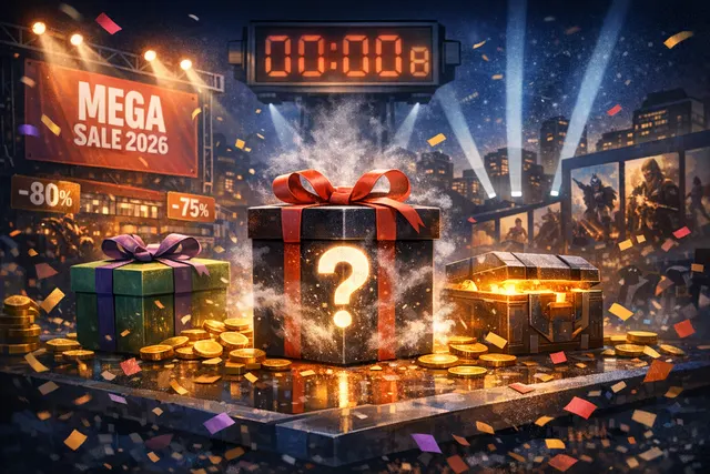 An illustration representing the Epic Games Store MEGA Sale 2026 final mystery games, Calico and LoneStar.