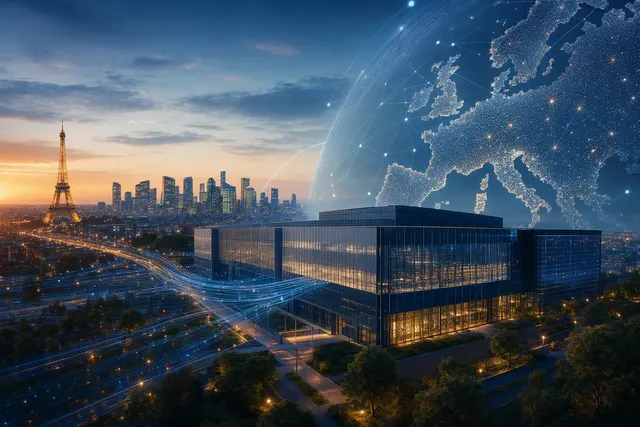 Illustration representing Mistral AI’s €3 billion funding round and sovereign AI infrastructure