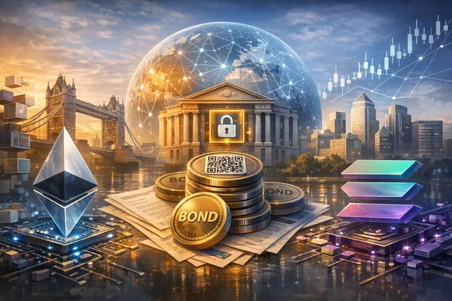Baillie Gifford BAGEY tokenized bond fund blockchain Ethereum Solana BNY - editorial hero image
