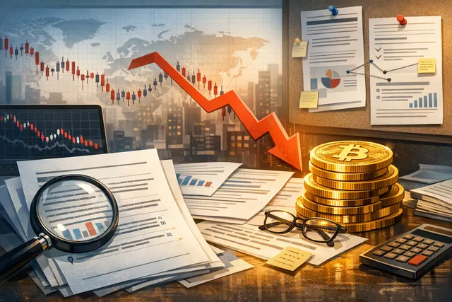 Bitcoin price chart showing decline from all-time high, with Strategy (MicroStrategy) logo and $1.25 billion sale announcement overlay