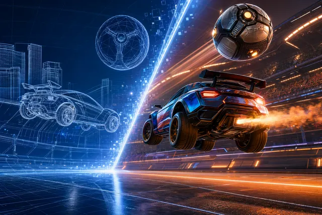 Rocket League concept image representing the game's transition to Unreal Engine 6