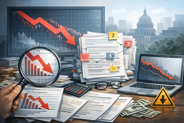 Alphabet stock chart and AI infrastructure data visualization showing the relationship between capital expenditure and free cash flow in Q2 2026