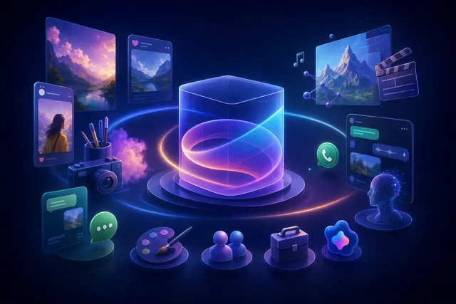Illustration representing Meta One subscription plans across Meta apps