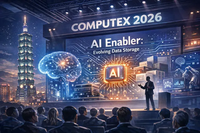 Phison Electronics pivots from storage to AI at Computex 2026, highlighting flash-based aiDAPTIV memory extension, a new Gen6 SSD controller, and a sovereign AI consortium.