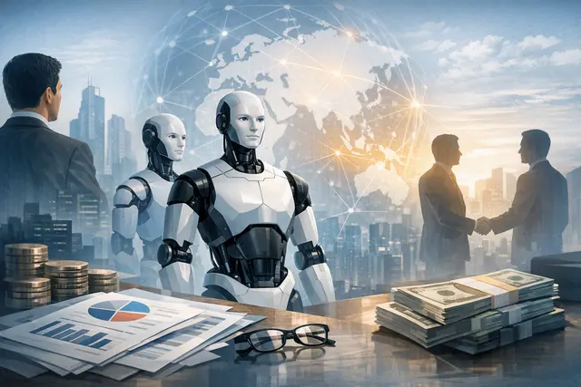 Humanoid robot representing SoftBank’s reported investment talks with 1X Technologies and the rise of physical AI