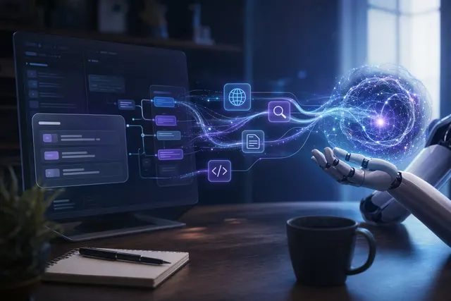 Conceptual illustration of Grok AI connected to an autonomous agent platform like OpenClaw
