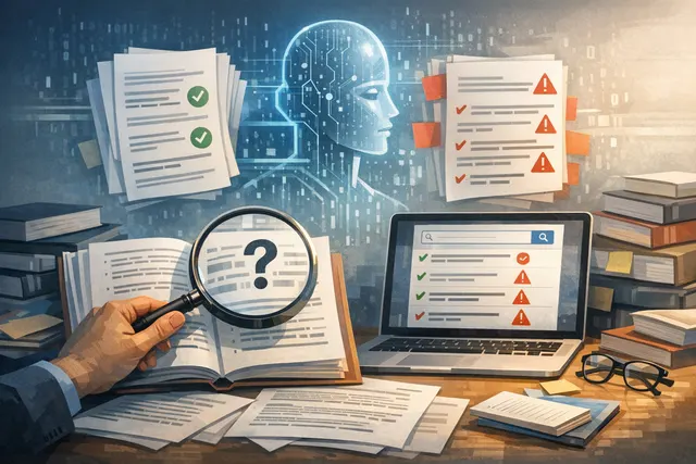 AI-generated citation verification concept