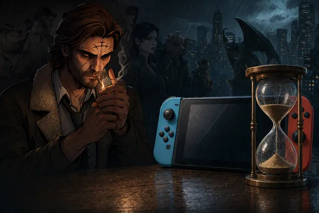 Illustrative editorial image accompanying news of The Wolf Among Us Remastered’s Nintendo Switch delay.