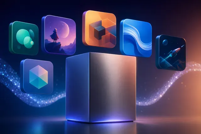 Illustration representing Apple Design Awards finalists and WWDC developer conference announcements