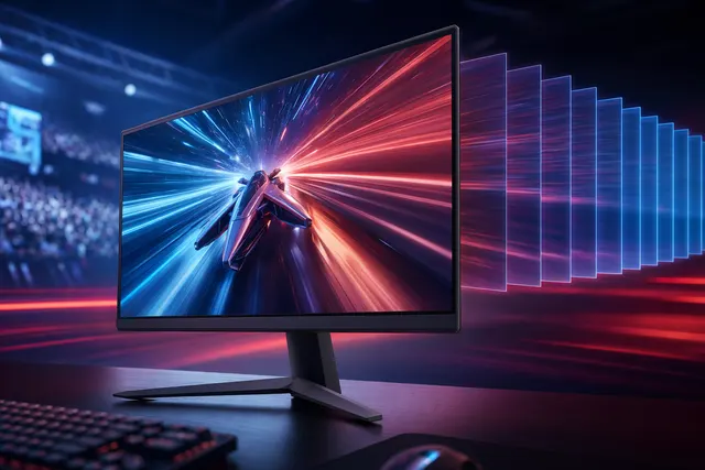 LG UltraGear 25G590B esports gaming monitor concept illustrating 1000Hz refresh rate