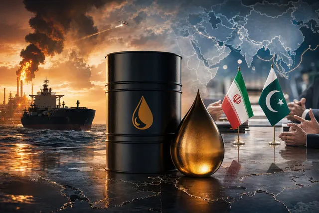 Illustrative image representing crude oil markets and geopolitical supply concerns