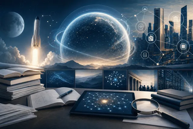 Illustration representing Moonshot AI and its Kimi large language models ecosystem
