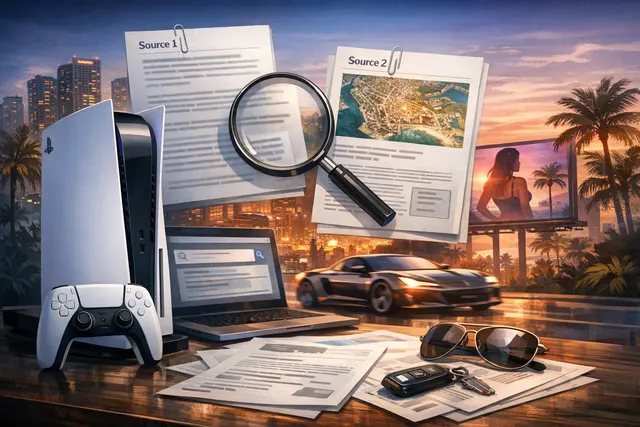 GTA 6 branding displayed on a PlayStation 5 welcome screen and mobile app, representing the first-ever full third-party UI takeover in PlayStation history.