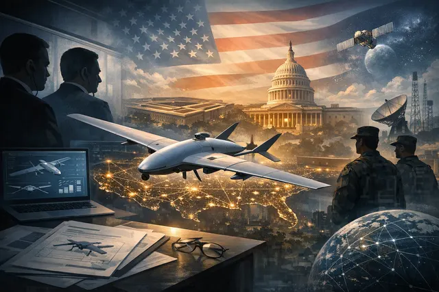 How did the CIA backed venture capital firm In Q Tel help German drone maker Quantum Systems enter and expand in the U.S. defense market, wh