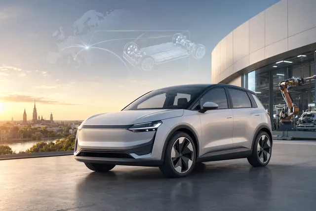 Concept illustration of the upcoming Audi A2 e-tron compact electric vehicle
