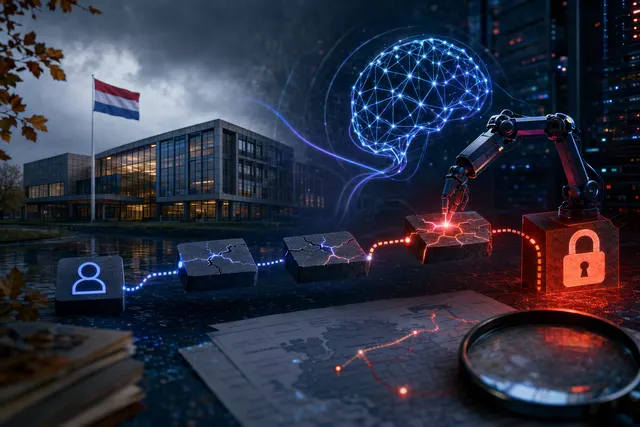 Illustration representing an AI-assisted cyberattack on a helpdesk system