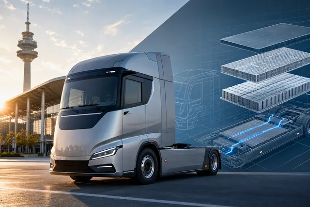 BYD ETT 44 electric long-haul truck illustration
