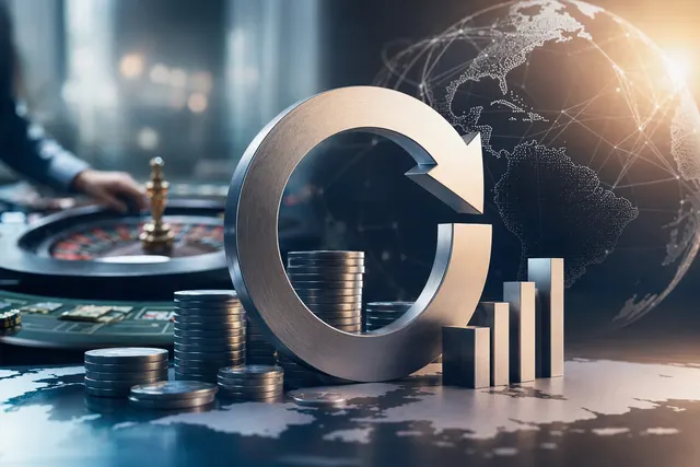 Illustration representing Evolution AB’s €2 billion share buyback and capital return strategy