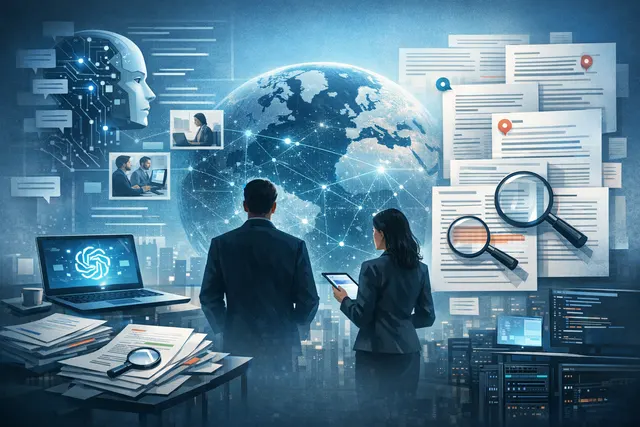 Samsung Electronics headquarters with AI-themed visual elements representing ChatGPT Enterprise and Codex deployment.