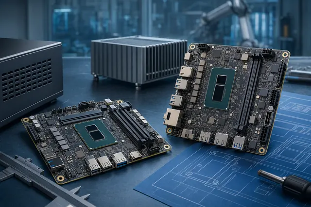 Illustrative AI-generated image for an article about ERYING MoDT motherboards with Intel Core i7-13798HRE and i5-13598HRE processors